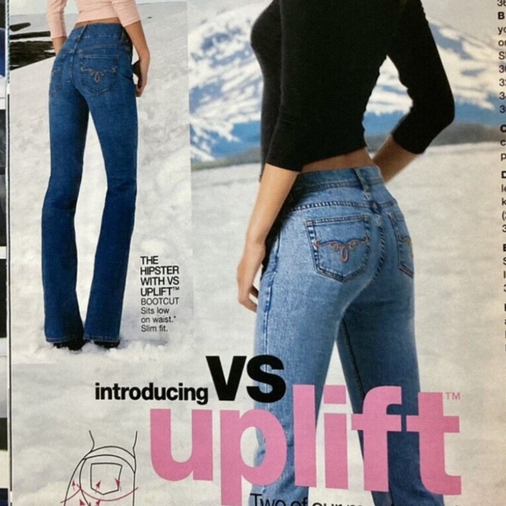 LONDON JEAN Victoria's Secret Medium Wash Flare Leg Jean with VS Uplift